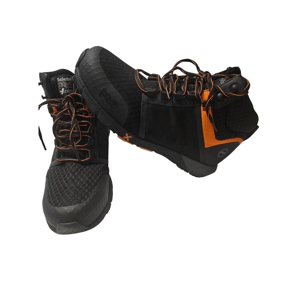 Timberland Pro Radius Mid Composite Toe Black/Orange 10.5 Wide